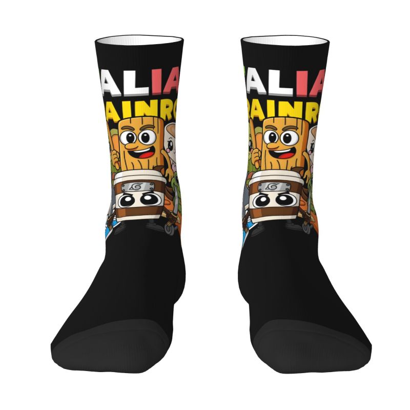 Dress Sock Men - Benutzerdefinierte italienische Brainrot-Kleidersocken für Herren und