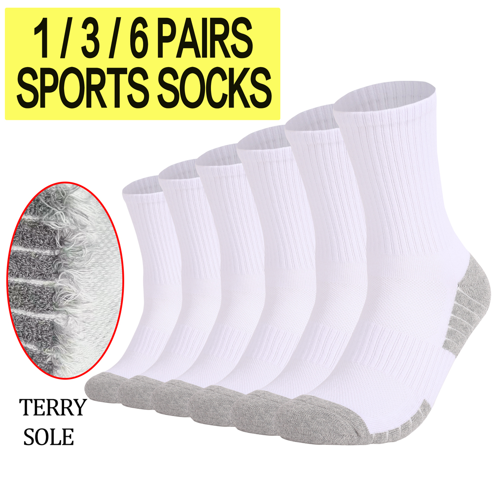 Athletic Sock Cushion - 1/3/6 Paar dicke Herren- und Damen-Wandersocken,