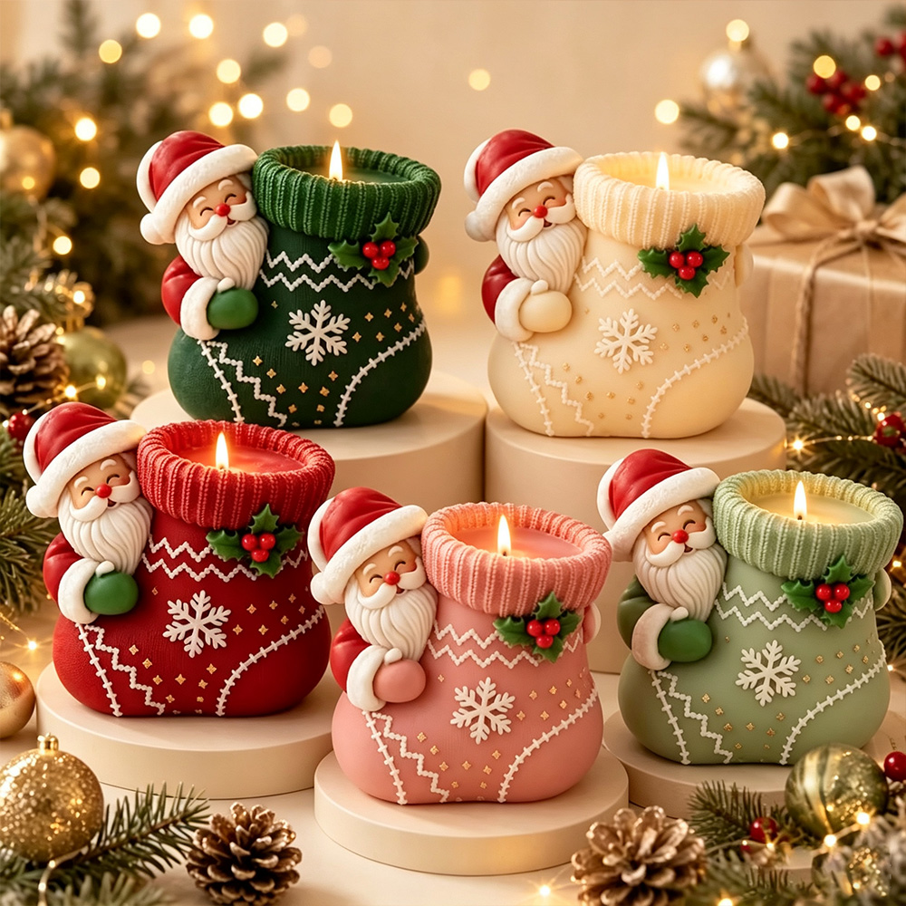 Sock Organizer Tray - Weihnachtssocken Silikon-Kerzenform für Senioren - DIY