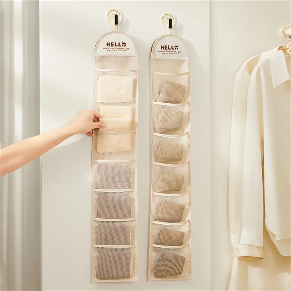 Sock Organizer Tray - Mehrschichtige Aufbewahrungstasche zum Aufhängen für Schlafsaal,