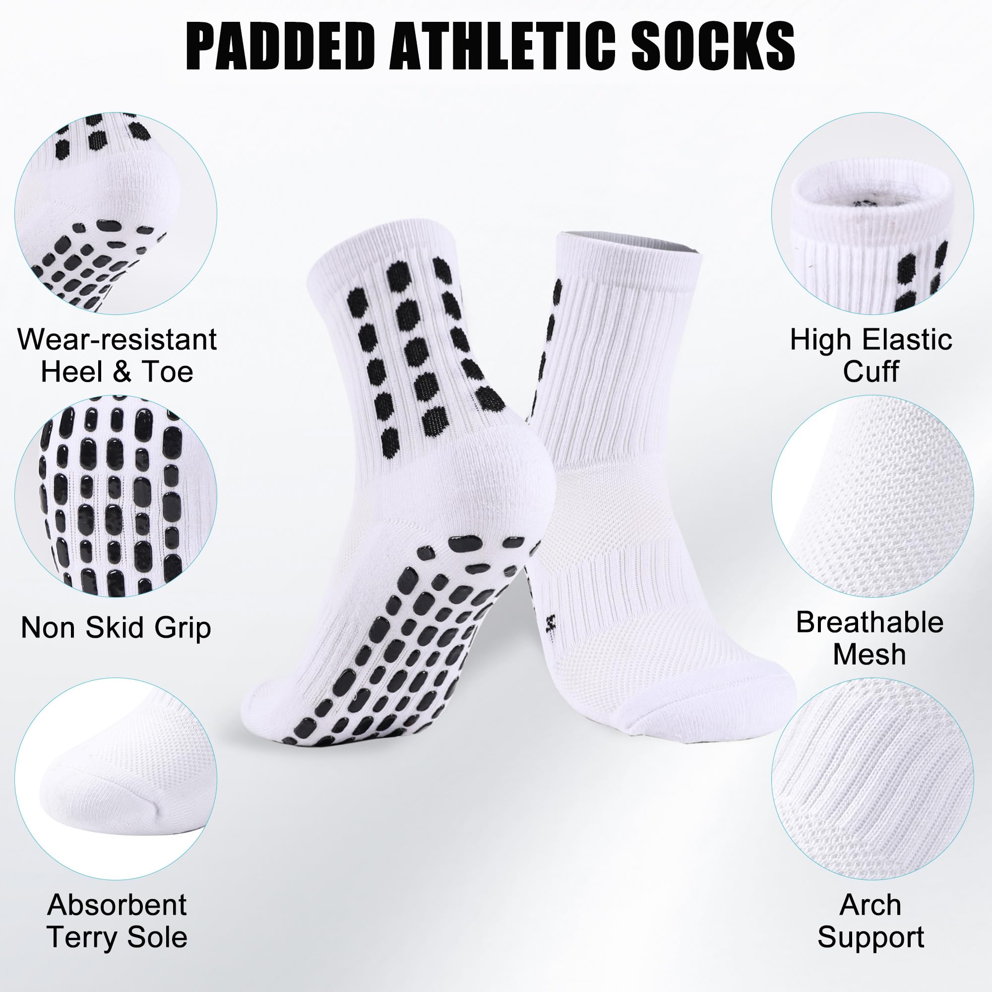 4/8 Paar Kinder-Fußballsocken  – Athletic Sock Cushion Bewertung und Preis