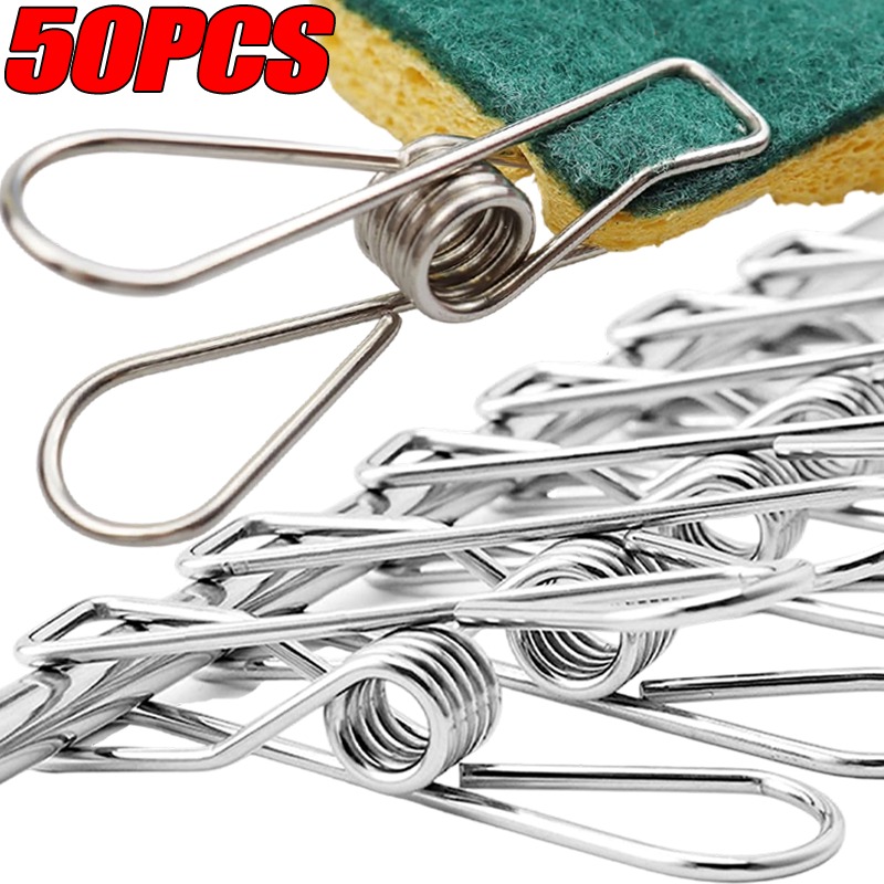 10/50 Stück Edelstahl-Clips, M – Sock Organizer Tray Bewertung und Preis
