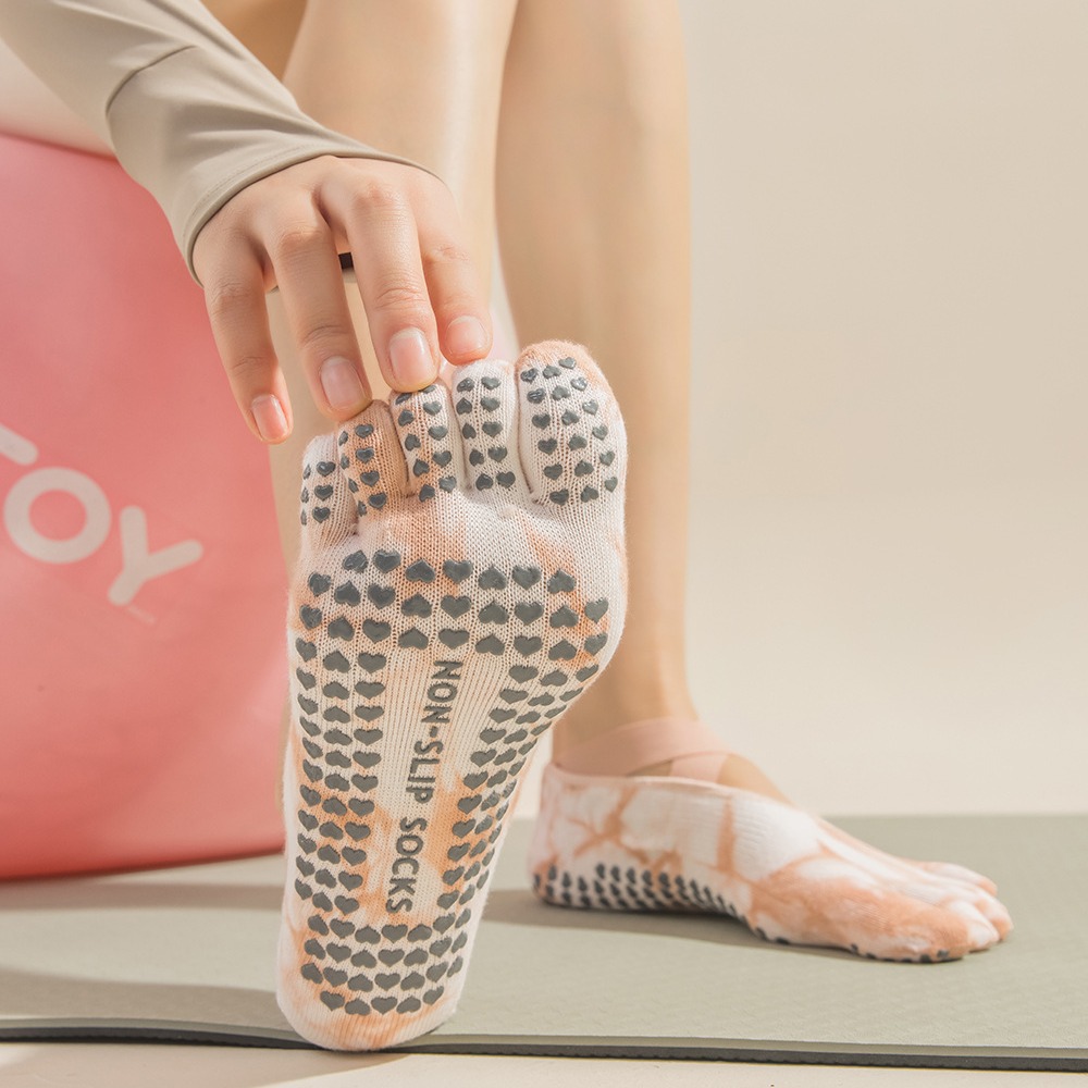 Damen Tie-Dye Fünf-Zehen-Yoga- – Toe Sock Split Bewertung und Preis